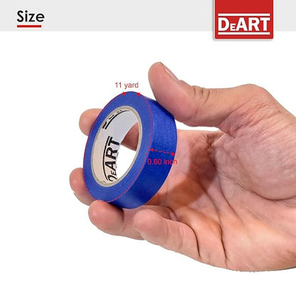 Colored Masking Tape, 264 Ft x 0.6 inch MIni Color Painters Tape - Image 8