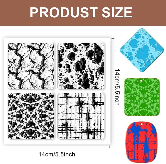 CHGCRAFT Marble Silicone Clay Texture Mat - Image 2