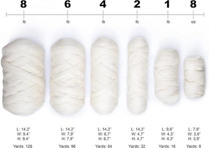 Natural Wool Bulk roving, 8 lb. Best Wool - Image 5