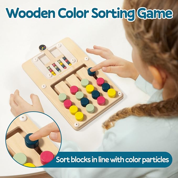 TOP BRIGHT Slide Puzzles for Kids Ages 4-6 Boys Girls, Travel Games Road Trip - Image 2