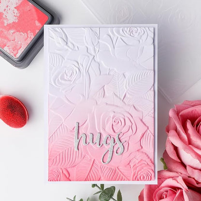 BAOFALI 3D Plastic Embossing Folders Rose - Image 6