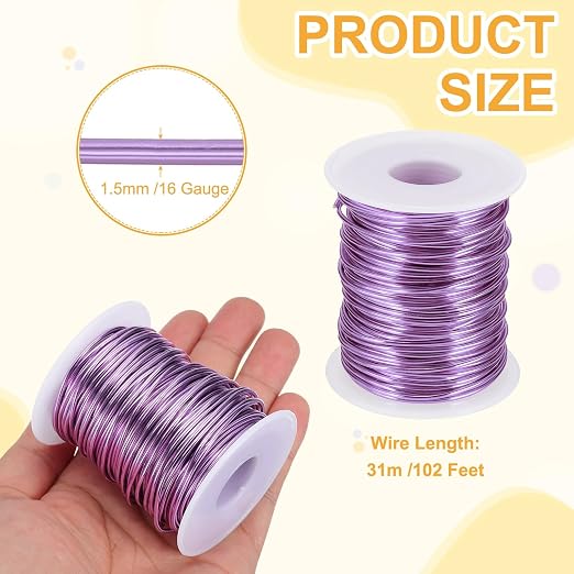 uxcell 16 Gauge / 1.5mm Anodized Aluminum Wire - Image 2