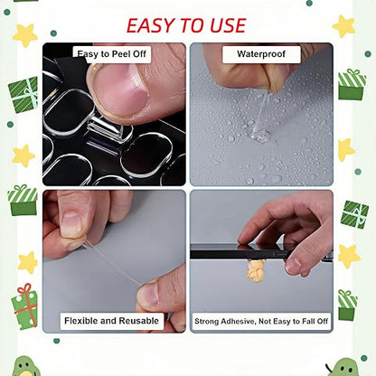 500 Pcs Clear Gel Glue Dots, Double Sided Removable Adhesive Dots, Sticky Tack - Image 6