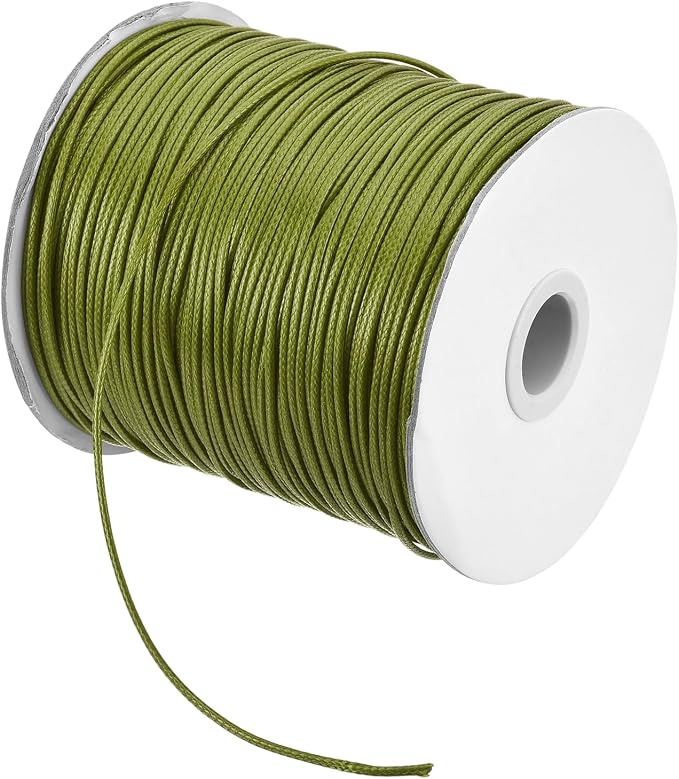 MECCANIXITY Waxed Cord 1.5mm Waxed Polyester Cord 175 Yard Wax String by MECCANIXITY