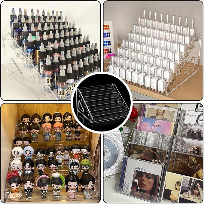 Trading Card Display Stand, 7-Tier Greeting Card Display Stand, 12 in Acrylic - Image 7