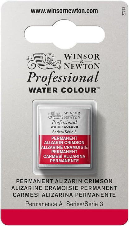 Winsor & Newton Professional Water Colour Paint, Half Pan, Permanent Alizarin by WinsorNewton