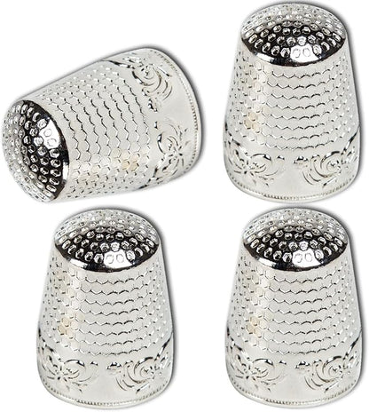 ZESION 4Pcs Sewing Thimbles, Metal Thimbles by ZESION
