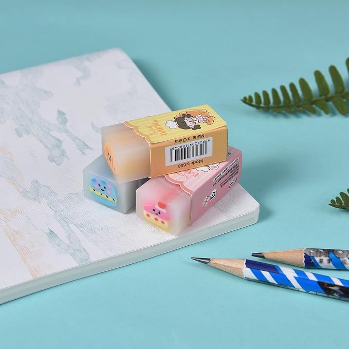 18 Pack Dessert Erasers for Kids, Kawaii for Students, Jelly for School - Image 4
