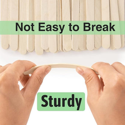 WISYOK 2400 Pcs Wooden Popsicle Sticks - Image 4