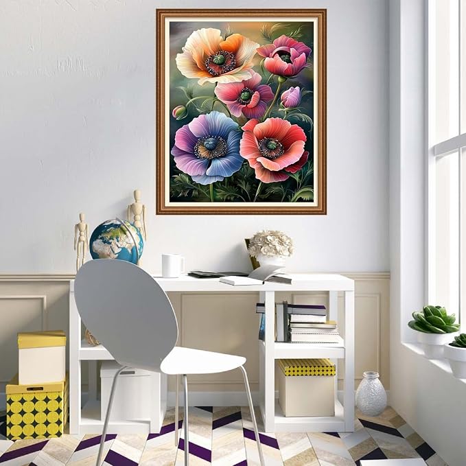 Disnesart Cross Stitch Stamped Full Embroidery Kits DIY 11CT Cotton Thread - Image 2
