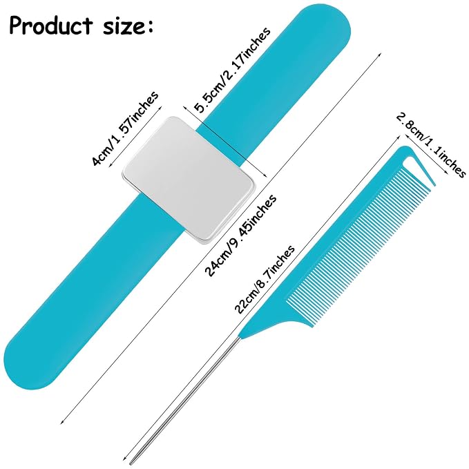 WILLBOND Magnetic Wrist Sewing Pincushion Wrist Magnetic Pin Holder Wristband - Image 2