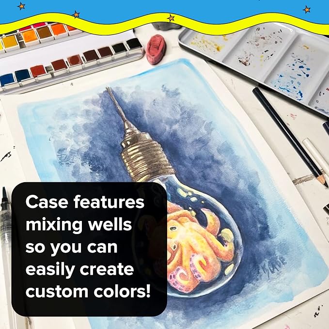 Professional Watercolor Paint Set, 36 Water Colors - Image 5