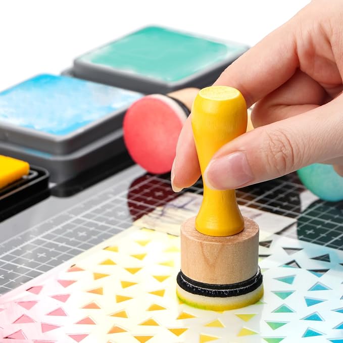 47 Packs Ink Blending Foam Pads Set, Include 8 Pcs Round Ink Mini Applicator - Image 6