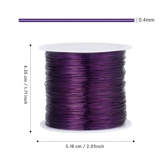 328FT Jewelry Wire 26 Gauge Tarnish-Resistant Copper Beading Wires Roll Bulk - Image 3