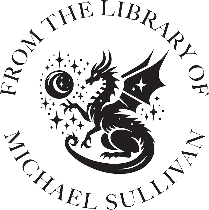 Dragon Book Embosser, Custom Round Library Book Embosser, Fantasty Fiction - Image 2