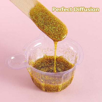Renfio Holographic Ultra Fine Metallic Resin Glitter 2.11 Oz PET Flakes Crafts - Image 7