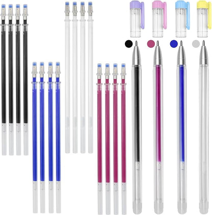 4 Colors Heat Erasable Pens: Fabric Marking Pens Auto-Vanishing Pen Sewing by BUZIFU