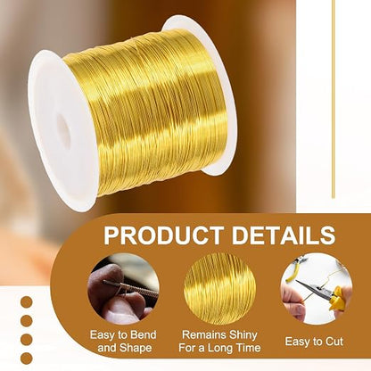 PATIKIL 26 Guage/ 0.4 mm 328 Feet Jewelry Craft Wire - Image 3