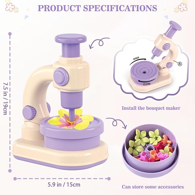 Fabric Flower Bouquets Toys, DIY Arts and Crafts Toys - Image 4