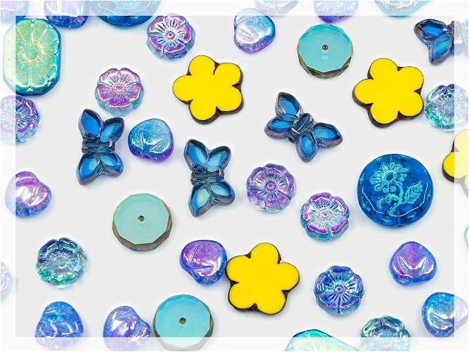 2.1oz of Focal Glass Bead Mix by CzechBeadsManufacturer