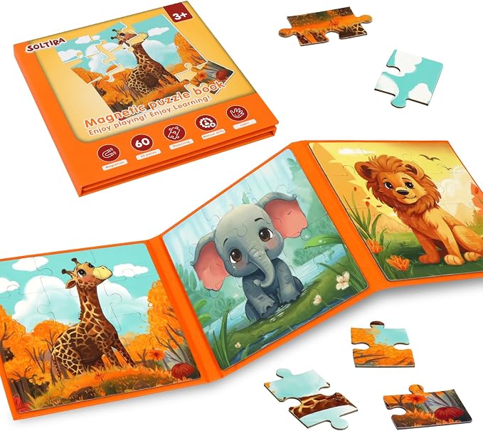 Puzzles for Kids Ages 3-5 36PCS-3 Animal Themes Magnetic Puzzles for Kids 4-6 by Unknown