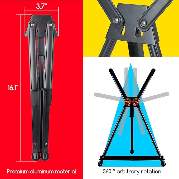 MEEDEN 4pcs Tabletop Easels, Metal Stand - Image 3