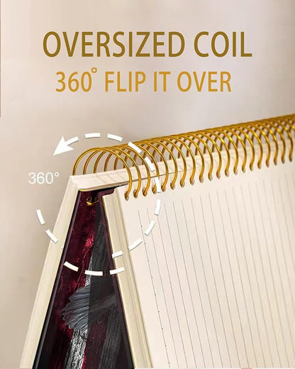 iampanda Spiral Journal Notebook, Cool Strong TwinWire Binding - Image 3