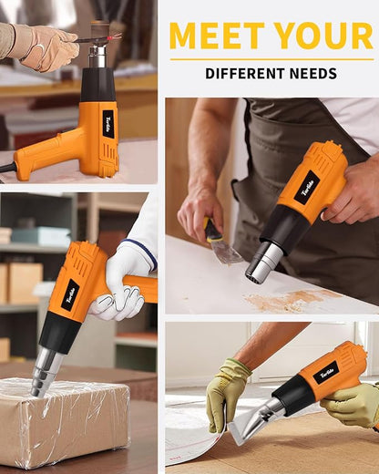 Heat Gun 1500W 572°F-932°F Fast Heating Heavy Duty Hot Air Gun Kit Variable - Image 7