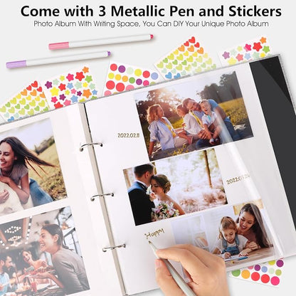 Zesthouse Large 18In Photo Album Self Adhesive 60 Pages, 3-Ring Scrapbook - Image 3