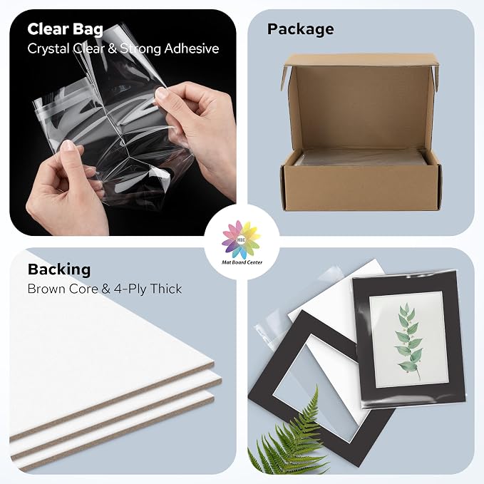 Mat Board Center, 11x14 for 8x10 Black Mat Kit - Image 4
