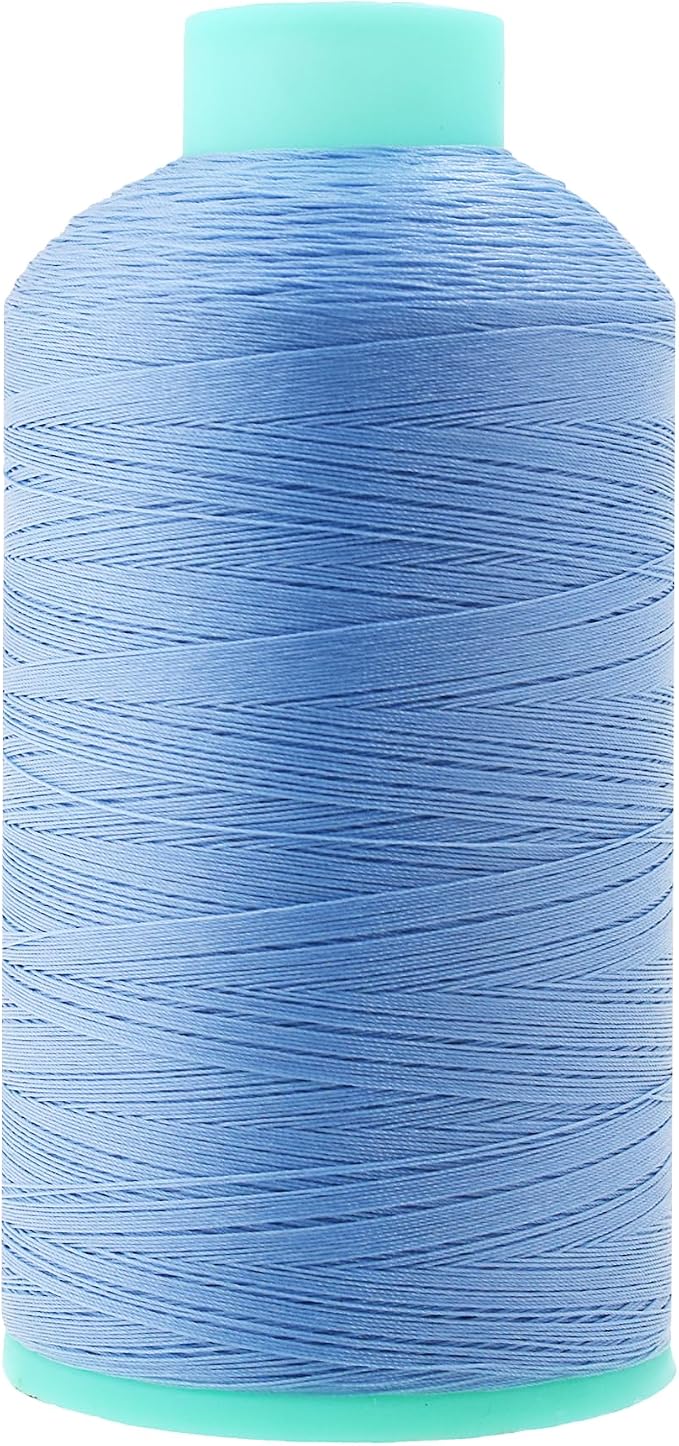 Mandala Crafts Bonded Nylon Thread Light Blue Heavy Duty Sewing Threads by MandalaCrafts