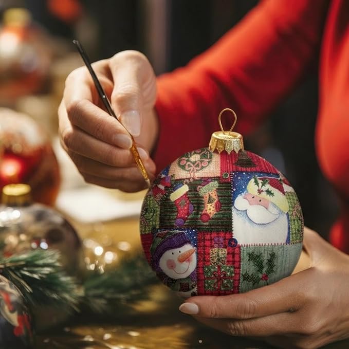 Crtiin 20 Pack Assorted Christmas decoupage napkins Santa Snowman Tree Napkins - Image 3