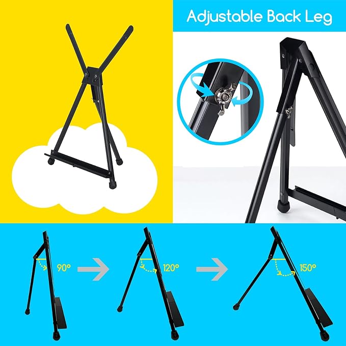 MEEDEN 4pcs Tabletop Easels, Metal Stand - Image 4
