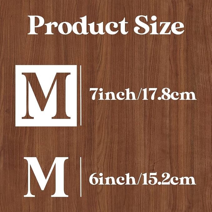 7inch Letter Stencils for Painting on Wood, Alphabet Stencils Drawing Stencil - Image 2