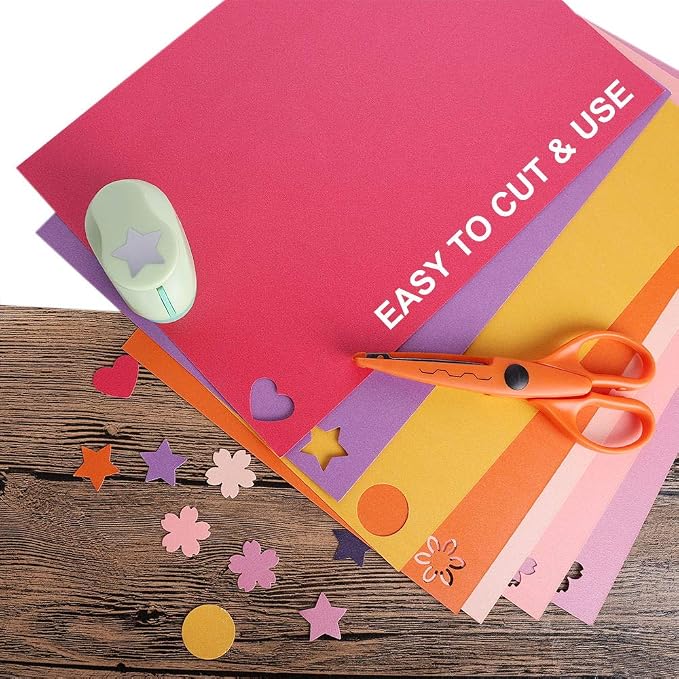 UCEC Cardstock Paper, 8.5'' x 11'', 60 Sheets 20 Colors, Shimmer Cardstock Paper - Image 5
