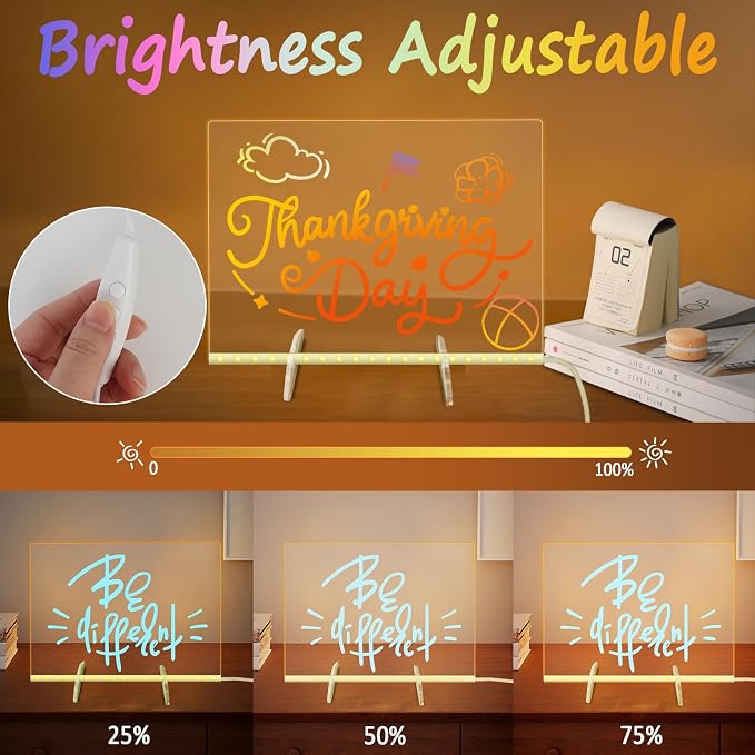 Led Note Board with 7 Colors, 13.8“X10” Lumiboard Led Drawing Board - Image 5