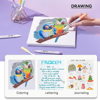 Arrtx 60 Colors Paint Markers Pens, Acrylic Paint Pens - Image 6