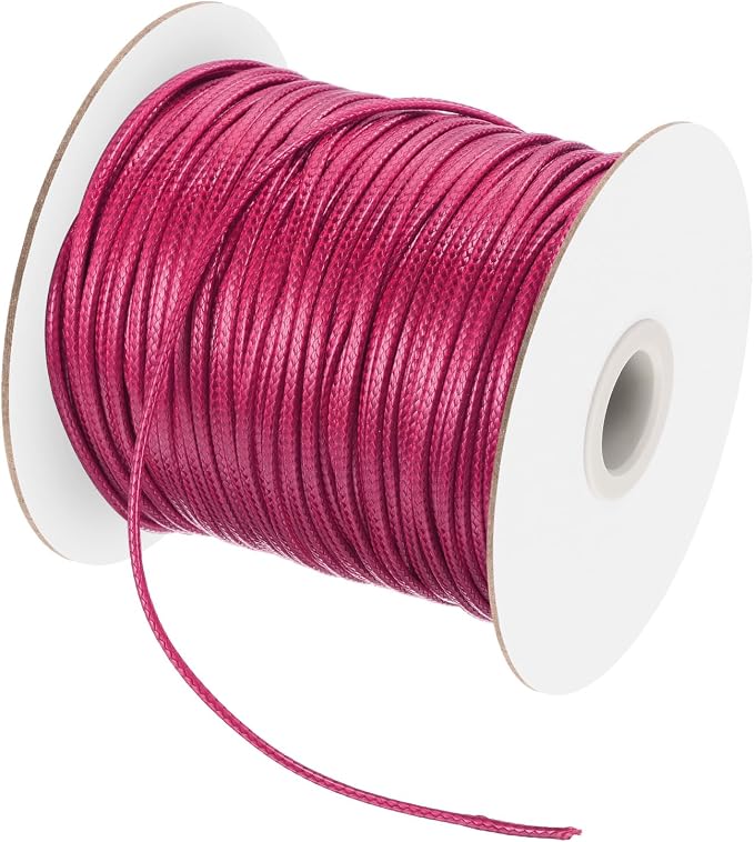 MECCANIXITY Waxed Cord 2mm Waxed Polyester Cord 98 Yard Wax String by MECCANIXITY