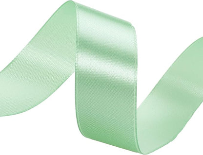 1 Inch Mint Green Solid Satin Ribbon, 50 Yards Craft Fabric Ribbon - Image 4