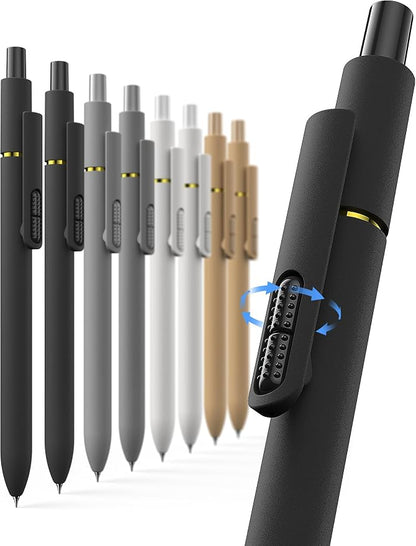 8 Pcs Gel Pens - 0.7mm Fine Point Smooth Writing Black Ink, Quick-Dry Long by Unknown