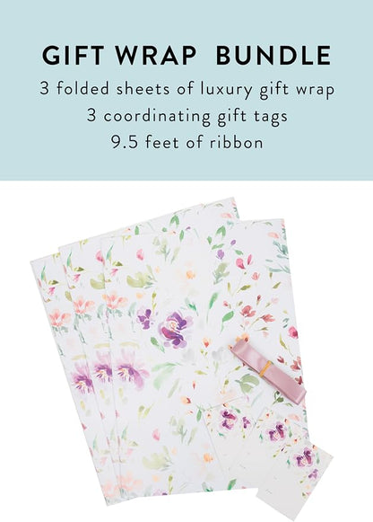 Itsy Belle Studio Floral Wedding Wrapping Paper + Ribbon Set - Image 3