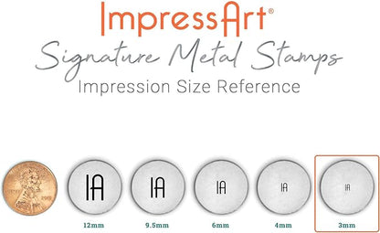 ImpressArt - Tri-Swirl Signature Metal Design Stamp - Image 3