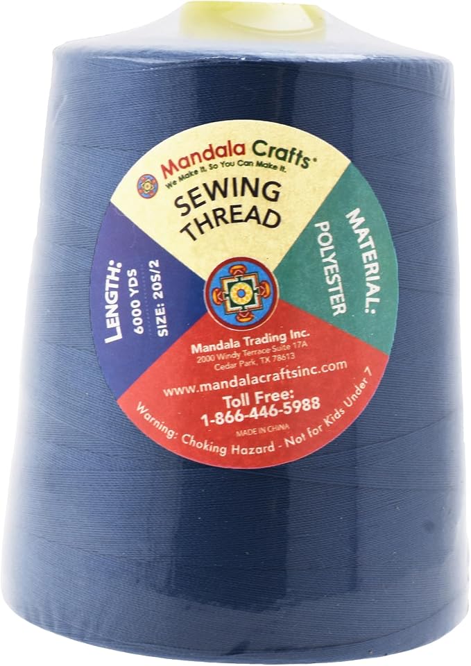 Mandala Crafts 4 Pack of Serger Threads Cones Spools - Image 3