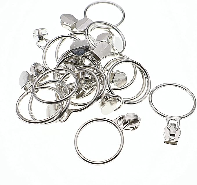 Leekayer #5 Silver Metallic Nylon Coil Zippers by The Yard Bulk 10 Yards White - Image 4