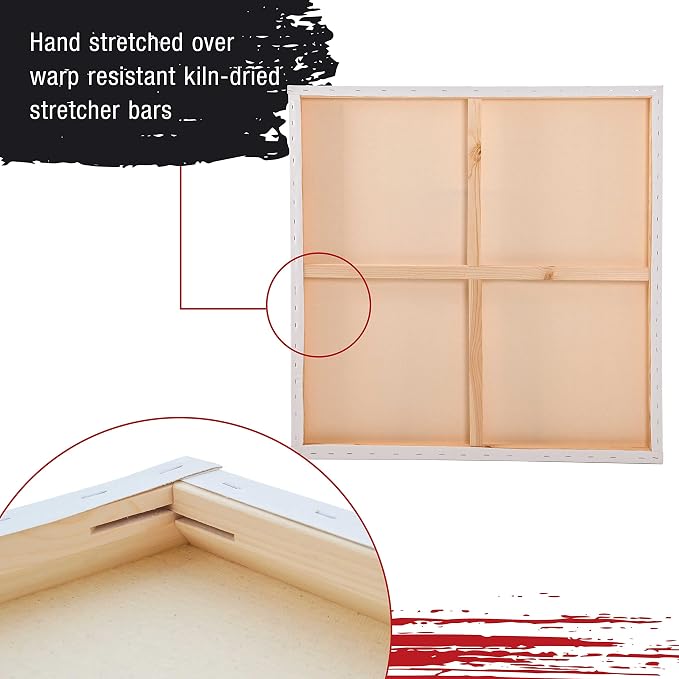 U.S. Art Supply X-Large Stretched Canvas - Image 5