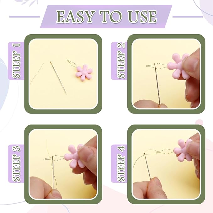 KAQRHFT 50 PCS Needle Threaders, Fish Mouth Sewing Machine Needle Threader - Image 6