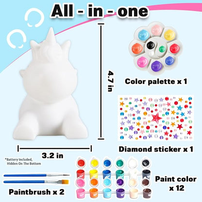 FUNZBO Paint Your Own Unicorn Lamp Kit - Image 3