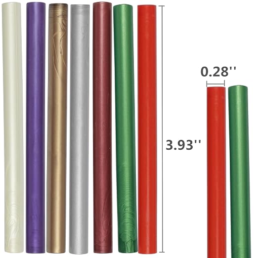 Berry Red Wax Seal Sticks, ONWINPOR 20pcs Glue Gun Wax Sealing Sticks - Image 5
