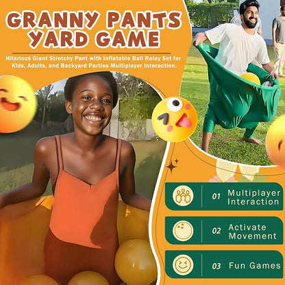 Granny Pants Yard Game – Hilarious Giant Stretchy Pant - Image 2