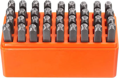 HARFINGTON 36pcs Metal Stamping Kit 3/16" Steel Uppercase Letter and Number by HARFINGTON